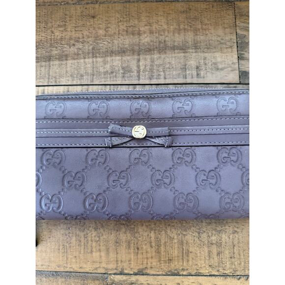 GUCCI Guccissima Princy Zip Around Long Wallet - Picture 10 of 12